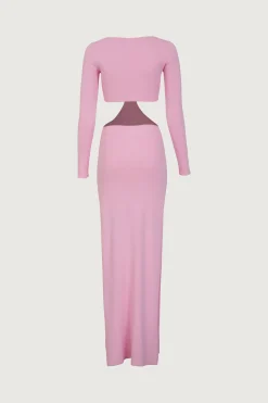 Long Sleeve Cut Out Maxi Dress