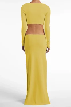 Long Sleeve Cut Out Maxi Dress