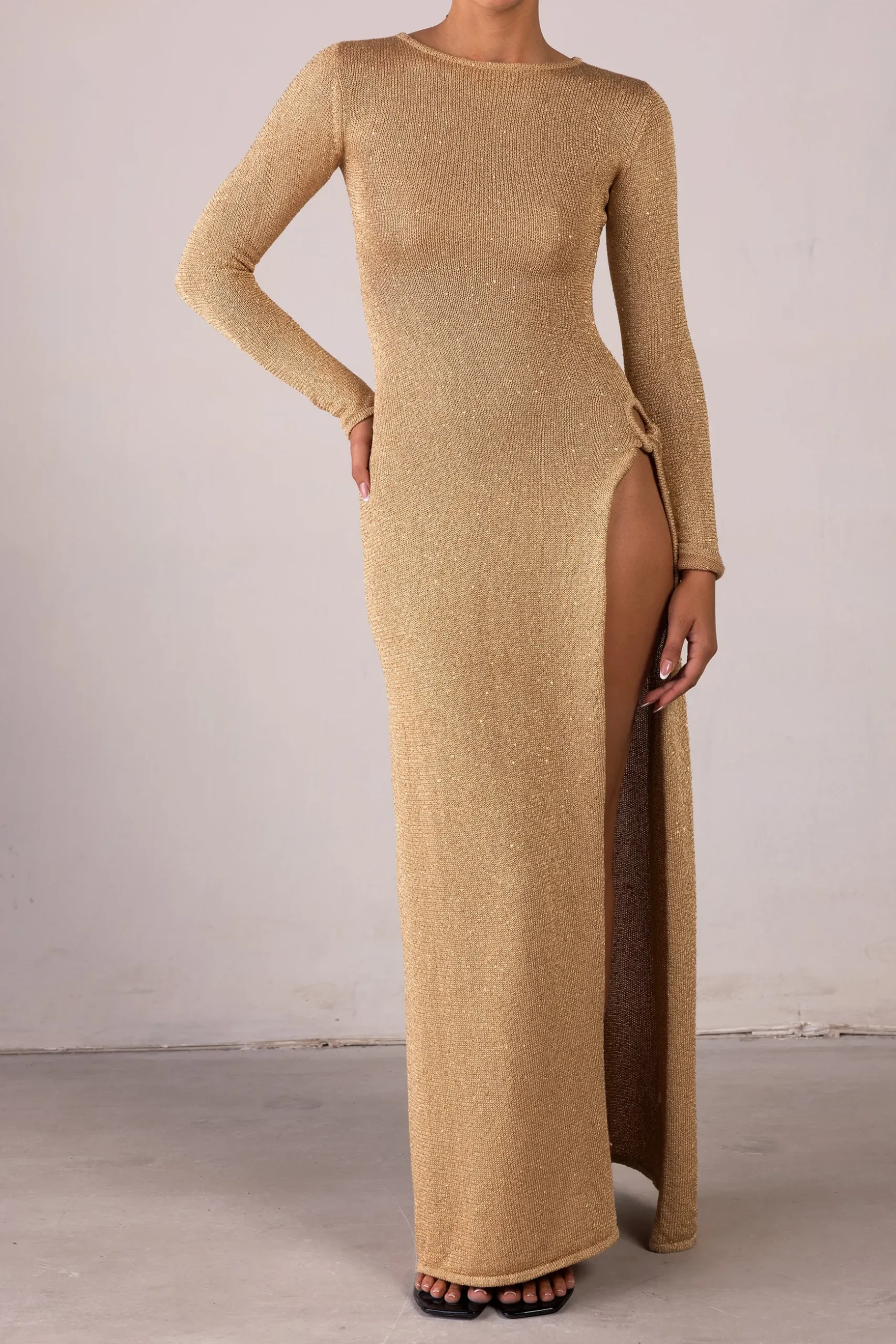 Long Sleeve Twist Dress
