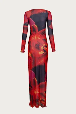 Mesh Maxi Dress