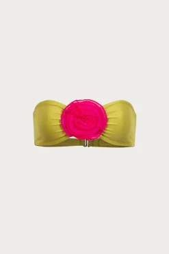 Rose Bandeau Top