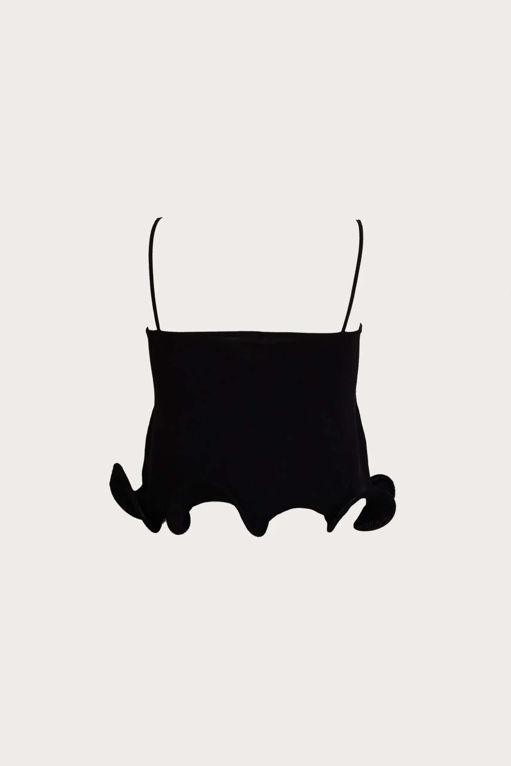 Ruffle Hem Crop Top