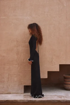 Ruffle Hem Maxi Dress