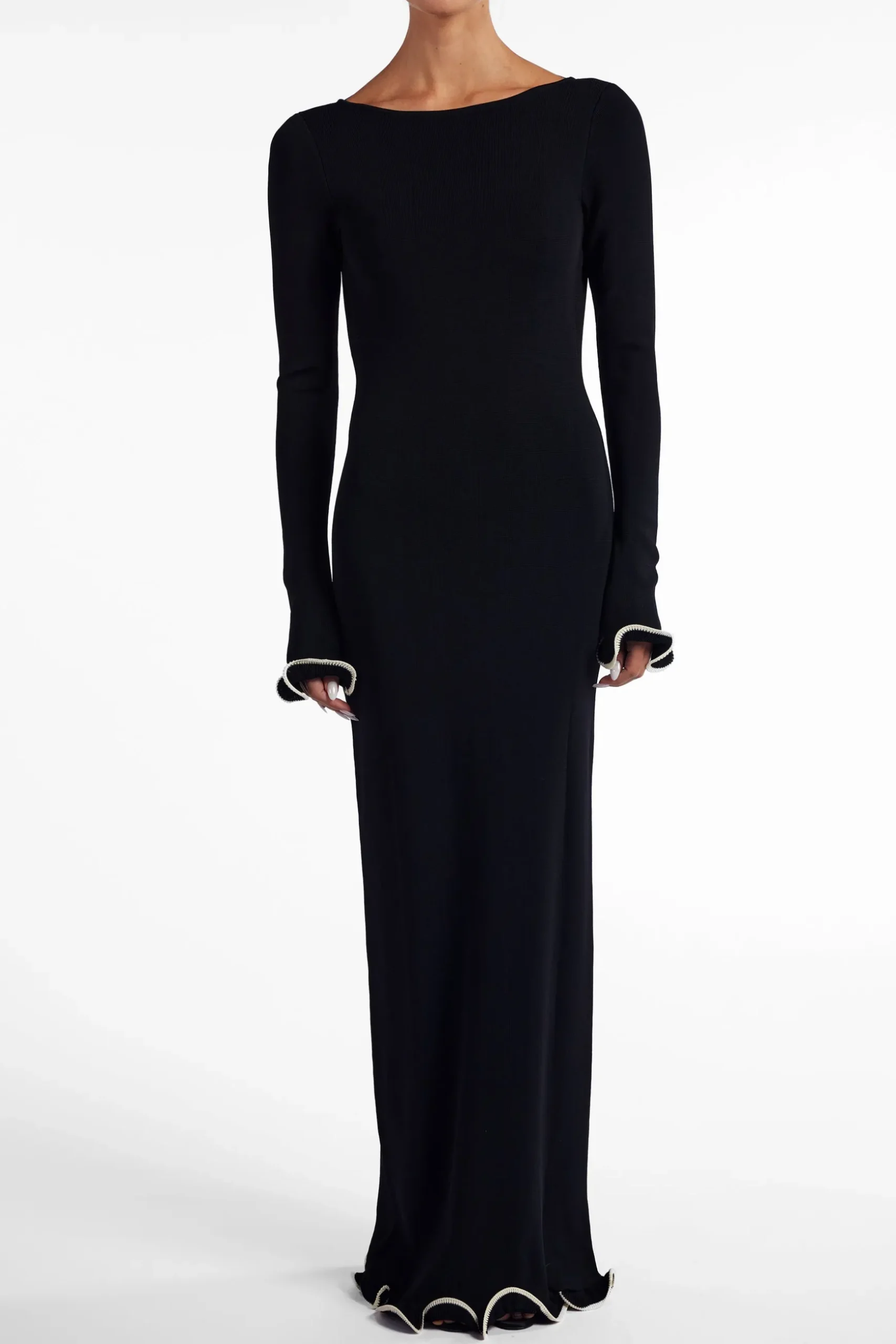 Ruffle Hem Maxi Dress