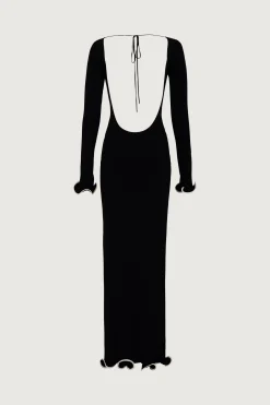 Ruffle Hem Maxi Dress