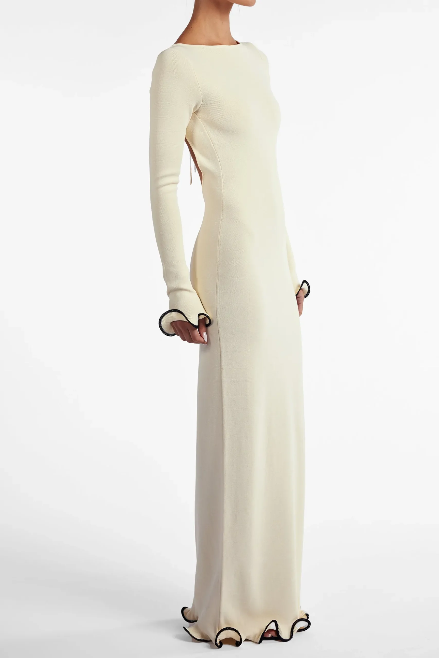Ruffle Hem Maxi Dress