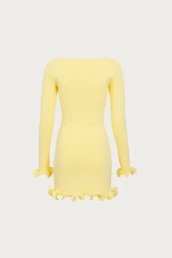 Ruffle Hem Mini Dress