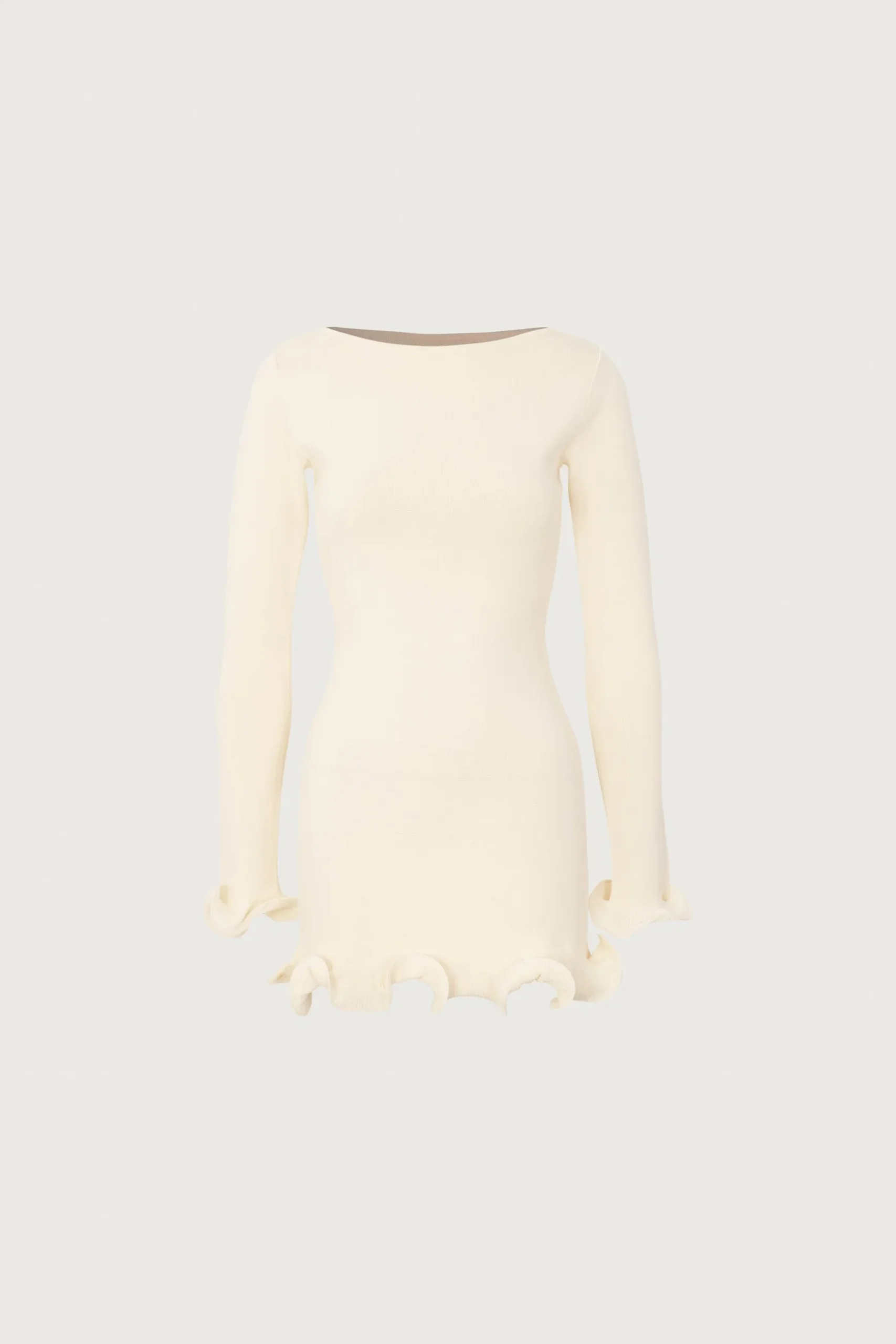 Ruffle Hem Mini Dress