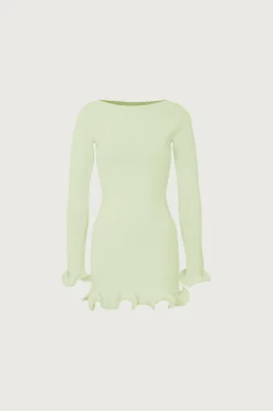 Ruffle Hem Mini Dress