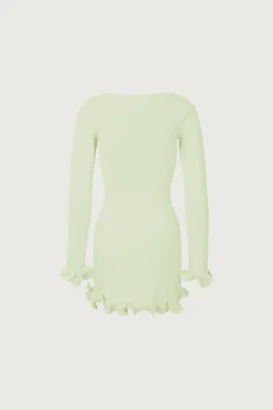 Ruffle Hem Mini Dress