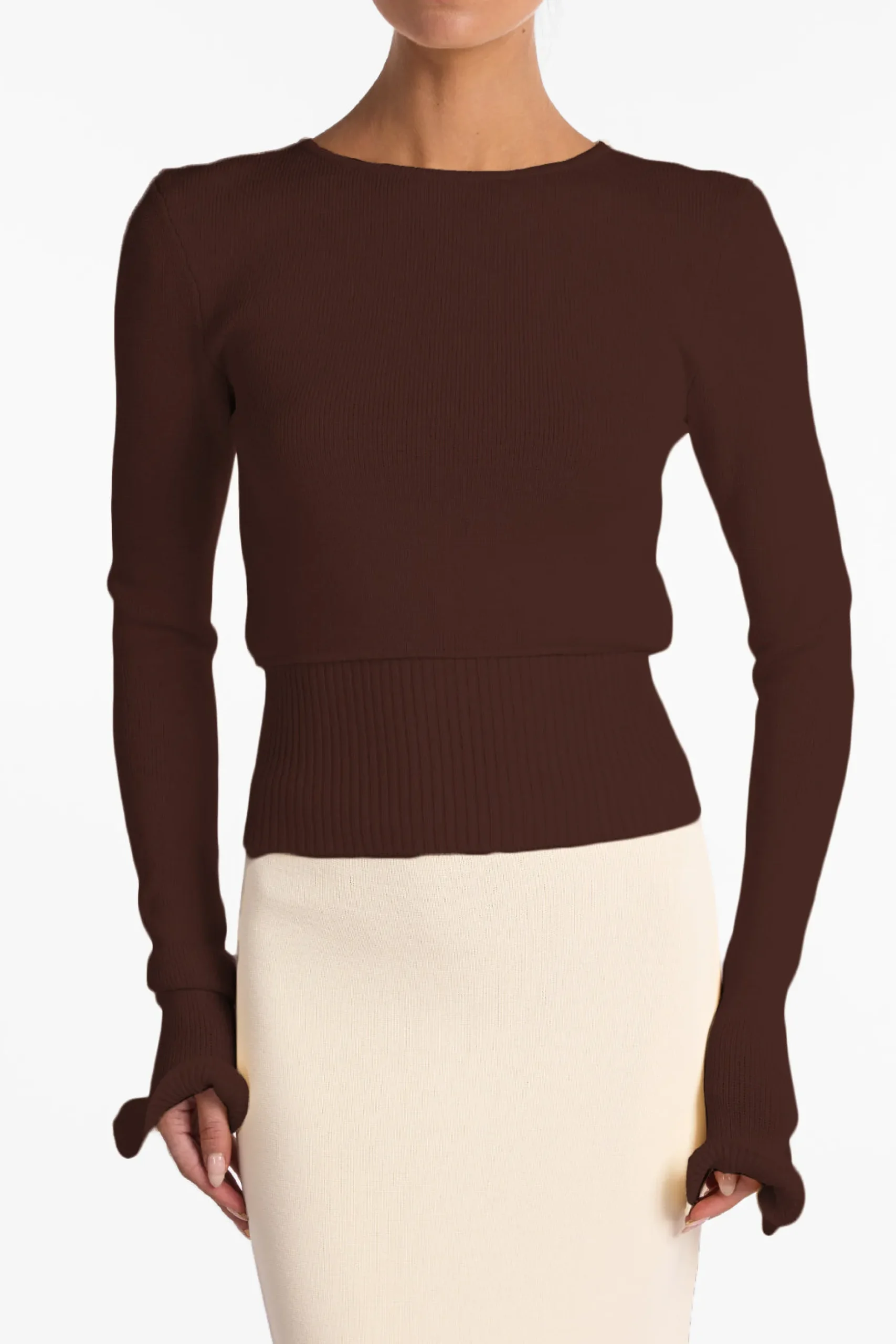 Ruffle Hem Sweater