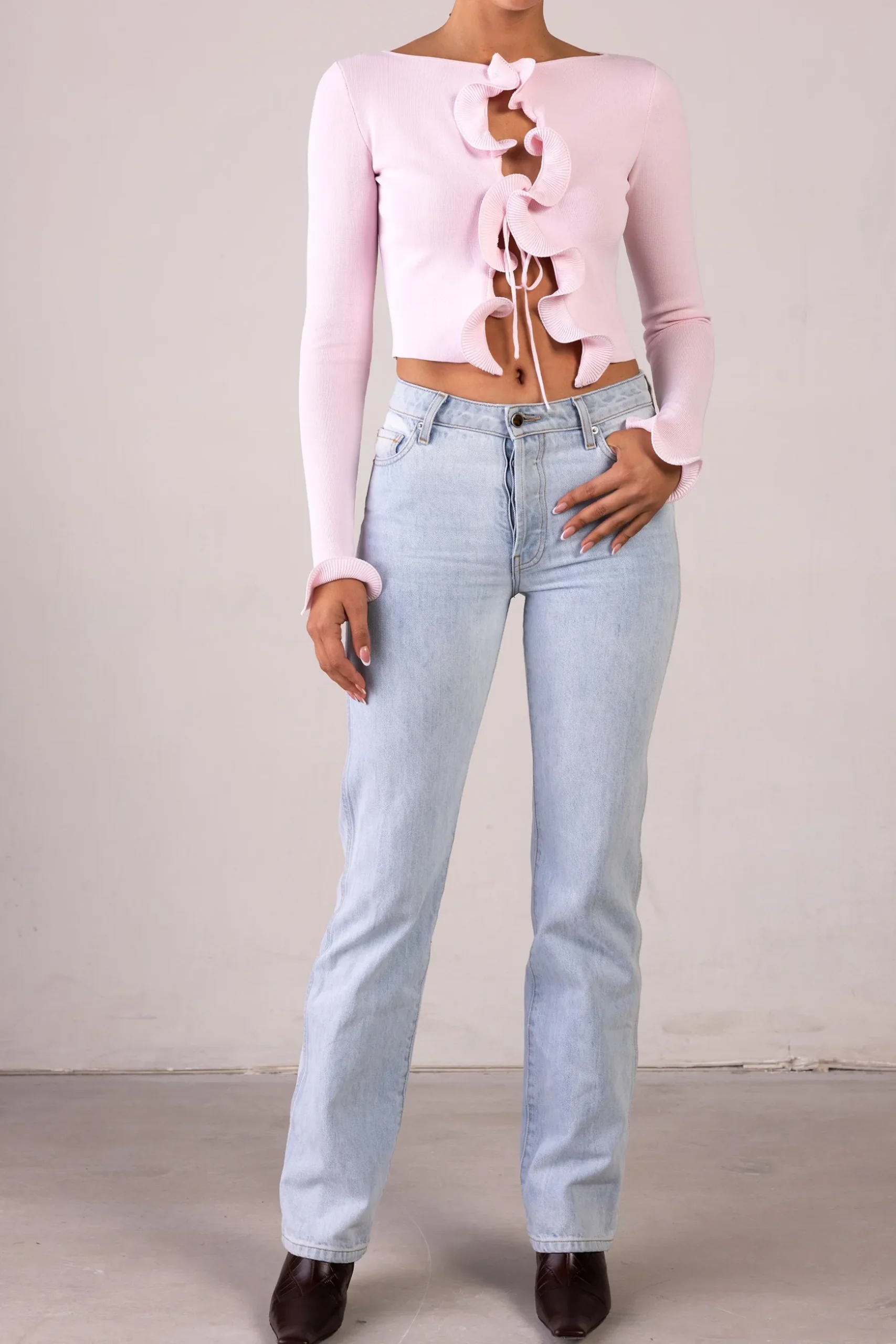Ruffle Hem Top
