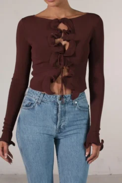 Ruffle Hem Top