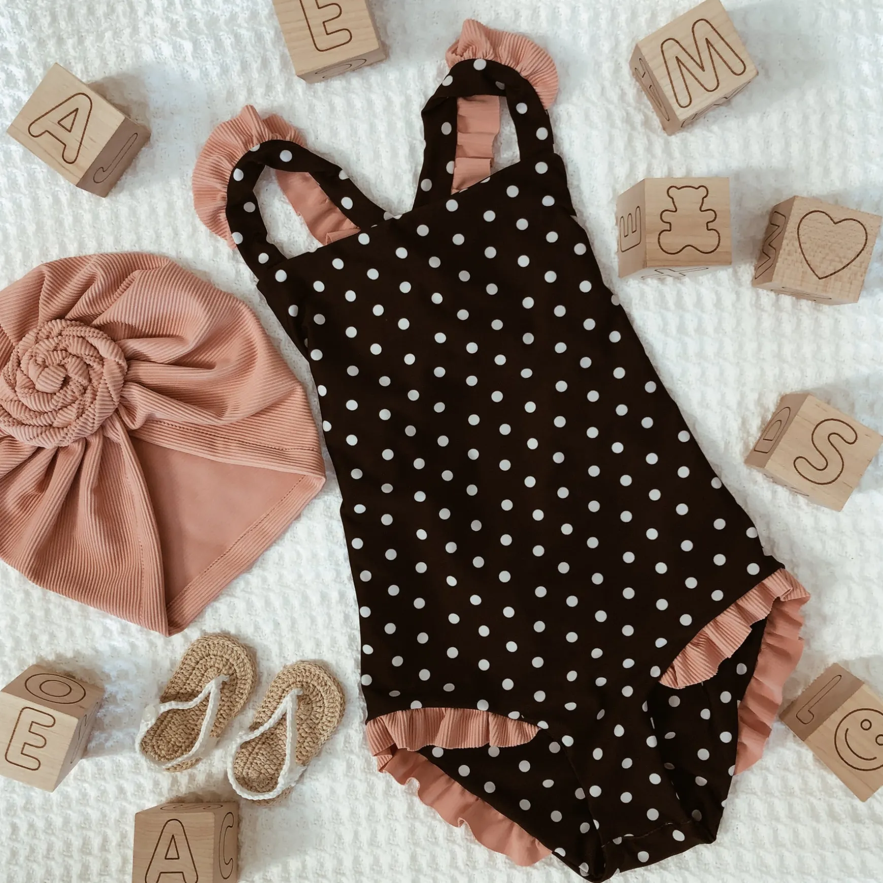 ruffle one piece