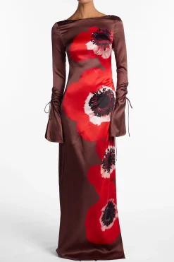 Silk Floral Gown