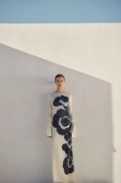 Silk Floral Gown