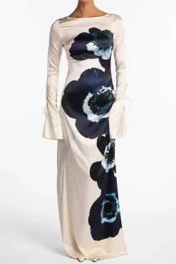 Silk Floral Gown