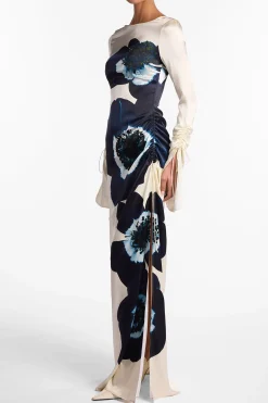 Silk Floral Gown