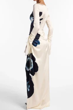Silk Floral Gown