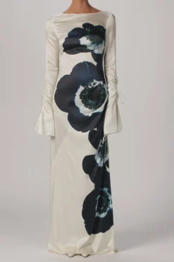 Silk Floral Gown