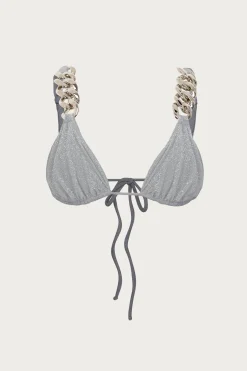 Silver Chain Triangle Top