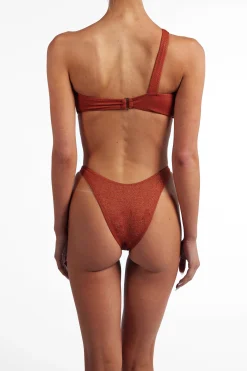 Spiral One Shoulder One Piece